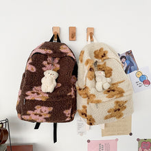 Load image into Gallery viewer, Imitation Lamb Hair Backpack
