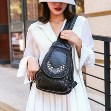 Load image into Gallery viewer, Soft PU Leather Backpack
