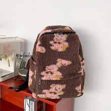 Load image into Gallery viewer, Imitation Lamb Hair Backpack
