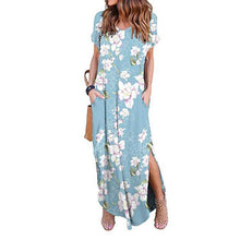 Load image into Gallery viewer, Plus Size 5XL Sexy Women Dress Summer 2020 Casual Short Sleeve Floral Maxi Dress For Women Long Dress Free Shipping Lady Dresses