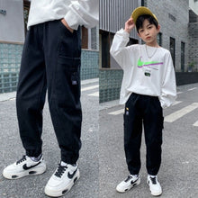 Load image into Gallery viewer, Multi-Pocket Elastic Sweatpants