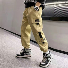 Load image into Gallery viewer, Multi-Pocket Elastic Sweatpants