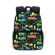 Load image into Gallery viewer, Cartoon Firetruck Book Bag
