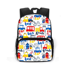 Load image into Gallery viewer, Cartoon Firetruck Book Bag
