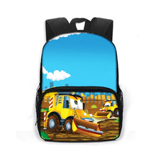 Load image into Gallery viewer, Cartoon Firetruck Book Bag
