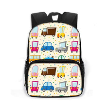 Load image into Gallery viewer, Cartoon Firetruck Book Bag
