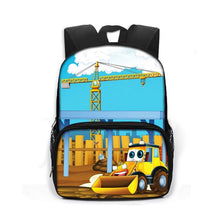 Load image into Gallery viewer, Cartoon Firetruck Book Bag
