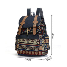 Load image into Gallery viewer, Canvas Vintage Backpack
