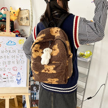 Load image into Gallery viewer, Imitation Lamb Hair Backpack
