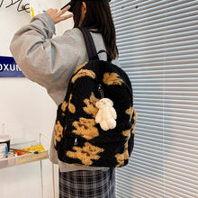 Load image into Gallery viewer, Imitation Lamb Hair Backpack
