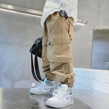 Load image into Gallery viewer, Multi-Pocket Elastic Sweatpants
