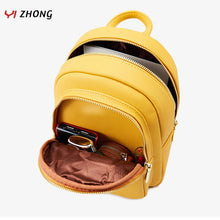 Load image into Gallery viewer, YIZHONG Leather Mini Backpack
