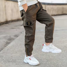Load image into Gallery viewer, Multi-Pocket Elastic Sweatpants

